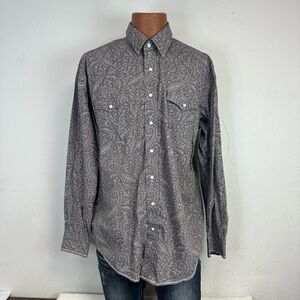 Panhandle Rough Stock Paisley Pearl Snap Shirt